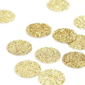 Gyllt glimmer confetti 100 stk