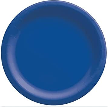 Bláir pappadiskar - 24 stk, 23cm