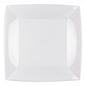 Hvítir plastdiskar- 8stk í pakka 23cm x 23cm