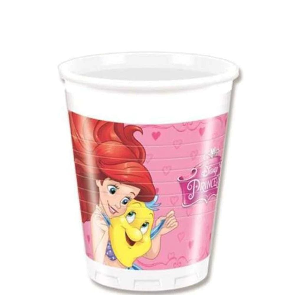 Disney prinsessu plastglös- 8stk í pakka 200ml