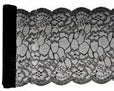 Svartur blúndu borðrenningur 18cm x 3 m