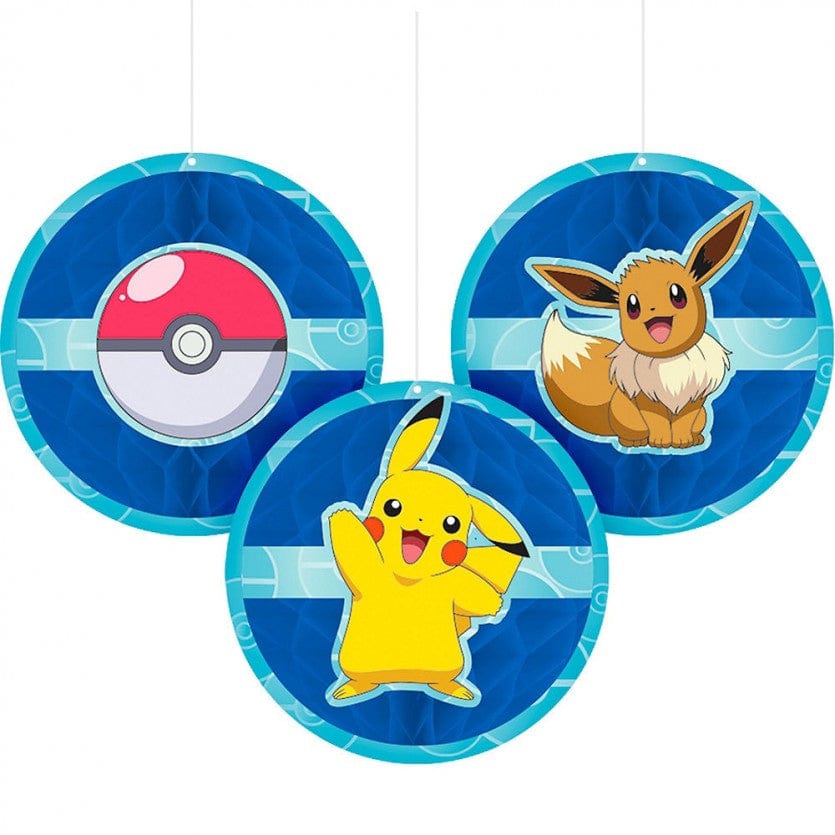 Pokemon honeycomb skraut- 3stk í pakka