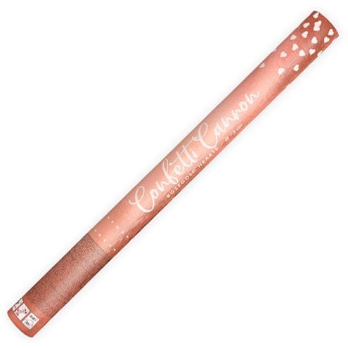 Rósagyllt hjarta confetti sprengja  60cm