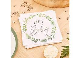 “Hey Baby” matarservíettur 16stk