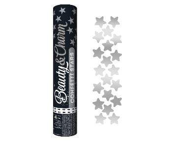 Silfur stjörnu confetti sprengja - 30cm