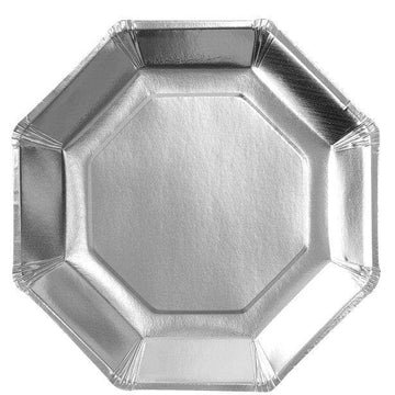 Silfur háglans diskar - 8 stk í pakka 23cm