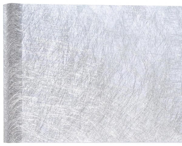 Háglans silfur ofinn renningur 30cm x 25m