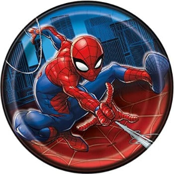 Spiderman diskar 8stk í pakka 17cm