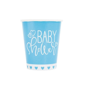 Blá “Baby shower” glös  8 stk