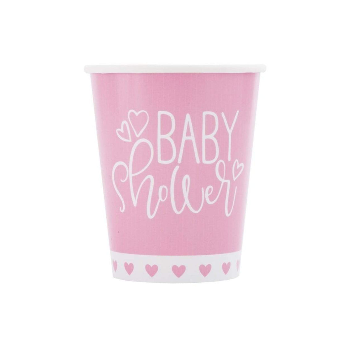 Bleik “Baby shower” glös  8 stk