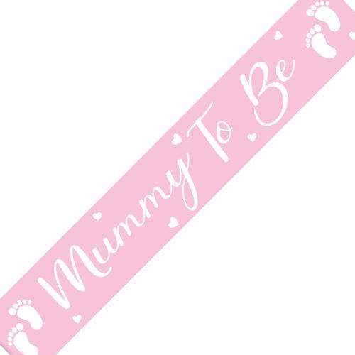 Bleikur "Mummy to be" borði