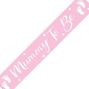 Bleikur "Mummy to be" borði