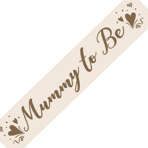 Kremaður "Mummy to be" borði