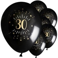 Svört 30 ára latex blaðra -30cm