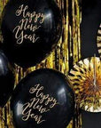 Svört  "Happy New Year" blaðra - 30cm