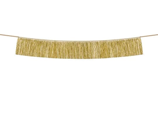 Gyllt þykkt kögur -22cmx135cm