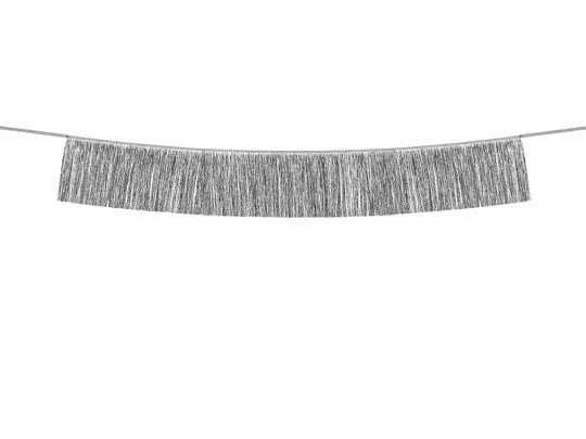 Silfur þykkt kögur - 22cmx135cm