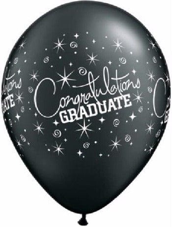 Latex Útskriftarblaðra, "Congratulations graduate" - 30cm