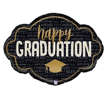 Risa "happy graduation" útskriftarblaðra 90cm