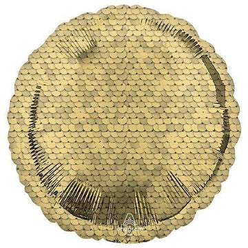 Gyllt hringlótt álblaðra - 48cm